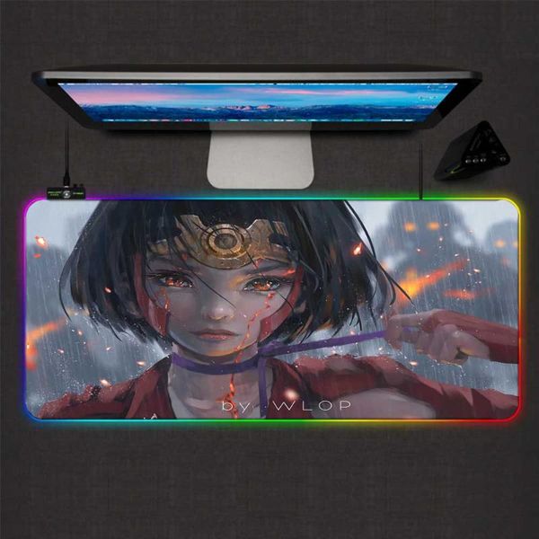 mouse pads & wrist rests mairuige large pad rgb war girl led color backlight computer notebook office desk animation 30x80cm
mouse pads & wrist rests mairuige large pad rgb war girl led color backlight computer notebook office desk animation 30x80cm