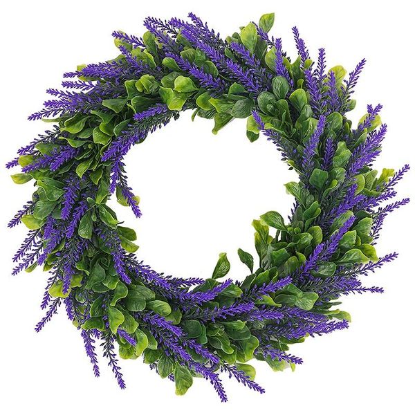 decorative flowers & wreaths artificial lavender wreath flower 16 inch green leaves summer fall large diy springtime for outdoor front
decorative flowers & wreaths artificial lavender wreath flower 16 inch green leaves summer fall large diy springtime for outdoor front