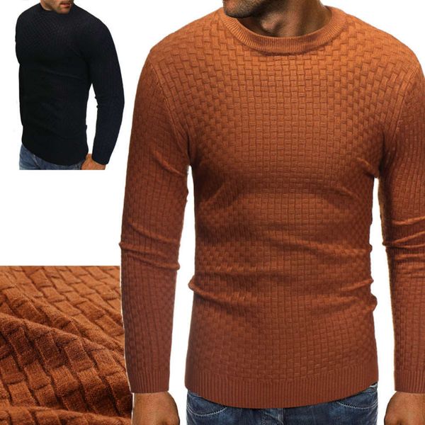 2021special price fashion plaid pullover round neck men's autumn and winter new slim sweater m008, White;black
2021special price fashion plaid pullover round neck men's autumn and winter new slim sweater m008, White;black