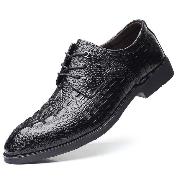 dress shoes limeike spring and autumn leather men's formal wear single fashion casual men, Black
dress shoes limeike spring and autumn leather men's formal wear single fashion casual men, Black