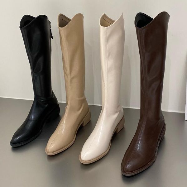 boots women's knee high soft leather zipper ladies shoes winter long platform footwear woman fashion warm 2021, Black
boots women's knee high soft leather zipper ladies shoes winter long platform footwear woman fashion warm 2021, Black