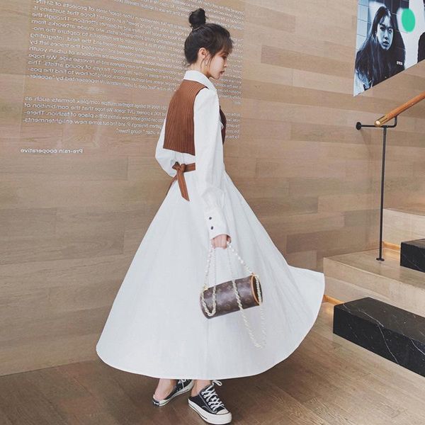 casual dresses chic temperament women's dress niche 2021 spring and autumn korean version college style vest shirt skirt two-piece suit, Black;gray
casual dresses chic temperament women's dress niche 2021 spring and autumn korean version college style vest shirt skirt two-piece suit, Black;gray