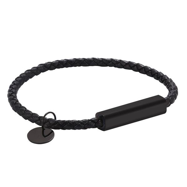 charm bracelets casual style men women leather bracelet simple black stainless steel magnetic buckle hand-woven jewelry accessories pd0700, Golden;silver
charm bracelets casual style men women leather bracelet simple black stainless steel magnetic buckle hand-woven jewelry accessories pd0700, Golden;silver