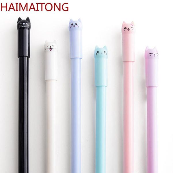 gel pens 6pcs/set kawaii cat pen 0.38mm creative cute neutral ink children gift school office writing supplies stationery
gel pens 6pcs/set kawaii cat pen 0.38mm creative cute neutral ink children gift school office writing supplies stationery