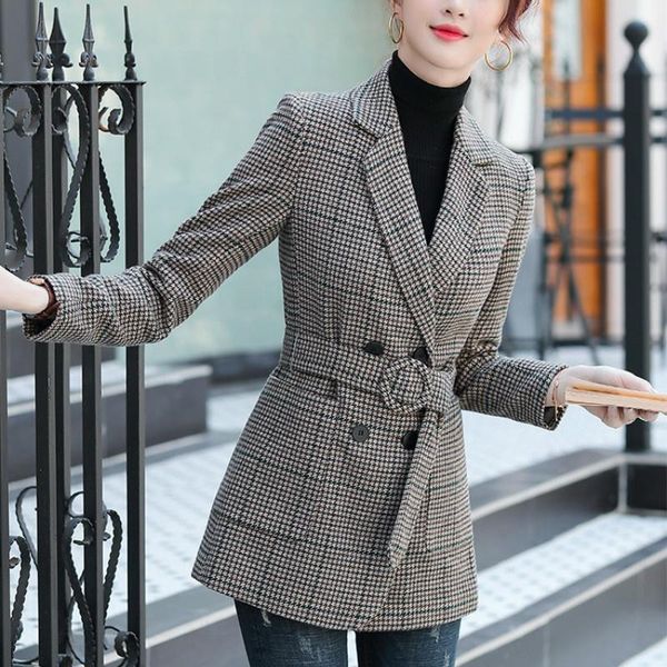 women's suits & blazers plus size high-end plaid jacket female 2022 autumn and winter fashion lace-up business suit ladies top, White;black
women's suits & blazers plus size high-end plaid jacket female 2022 autumn and winter fashion lace-up business suit ladies top, White;black