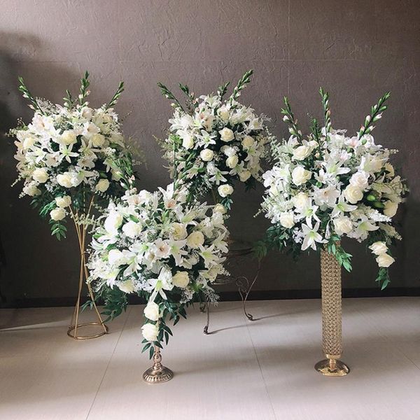 vases 10pcs) silver crystal wedding flower stand ab0278 
vases 10pcs) silver crystal wedding flower stand ab0278
