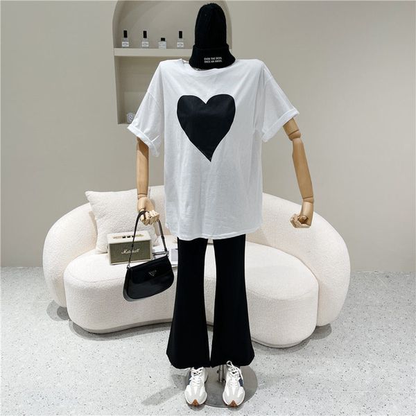 2021 spring and summer new fashion tshirt loose casual short sleeve tee love pattern all-match t-shirt for women basic top, White
2021 spring and summer new fashion tshirt loose casual short sleeve tee love pattern all-match t-shirt for women basic top, White