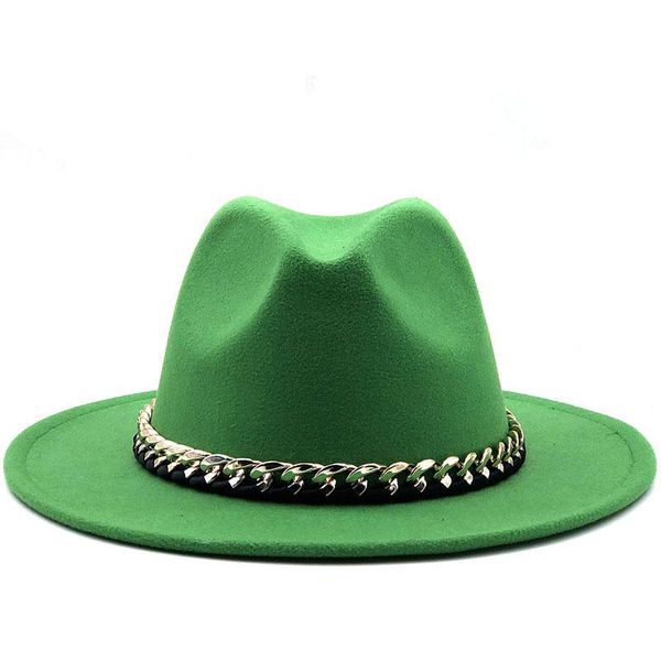 wide brim hats women men wool fedora hat with gold chain ribbon gentleman elegant lady winter autumn jazz panama sombrero cap, Blue;gray
wide brim hats women men wool fedora hat with gold chain ribbon gentleman elegant lady winter autumn jazz panama sombrero cap, Blue;gray