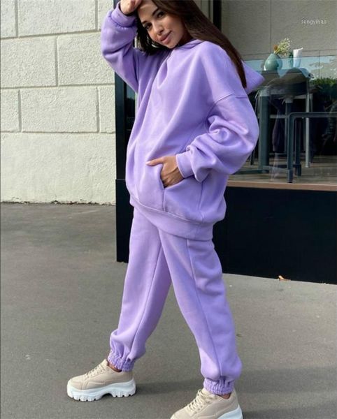 autumn winter fashion suit women solid color hooded sportshirts pullover+lace-up casual sweatpants two-piece set women's tracksuits, Gray
autumn winter fashion suit women solid color hooded sportshirts pullover+lace-up casual sweatpants two-piece set women's tracksuits, Gray