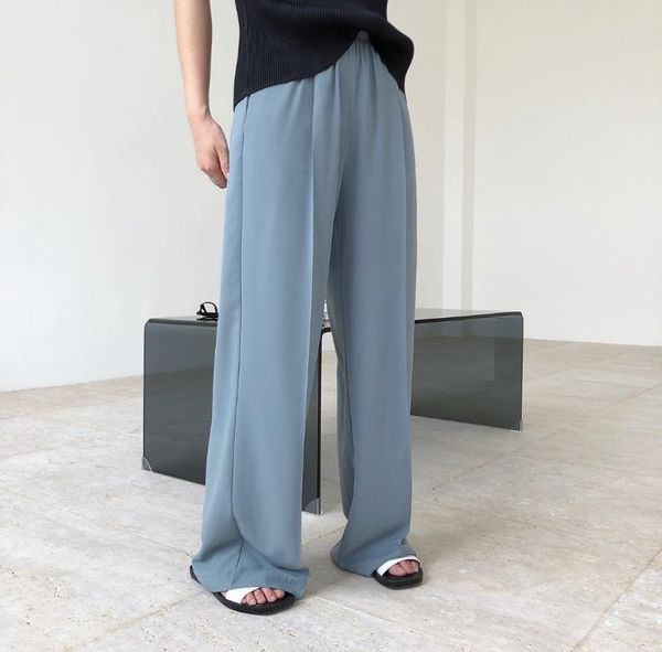 women's pants & capris 2021 summer women wide leg solid casual high waist long trousers loose straight streetwear quality, Black;white
women's pants & capris 2021 summer women wide leg solid casual high waist long trousers loose straight streetwear quality, Black;white