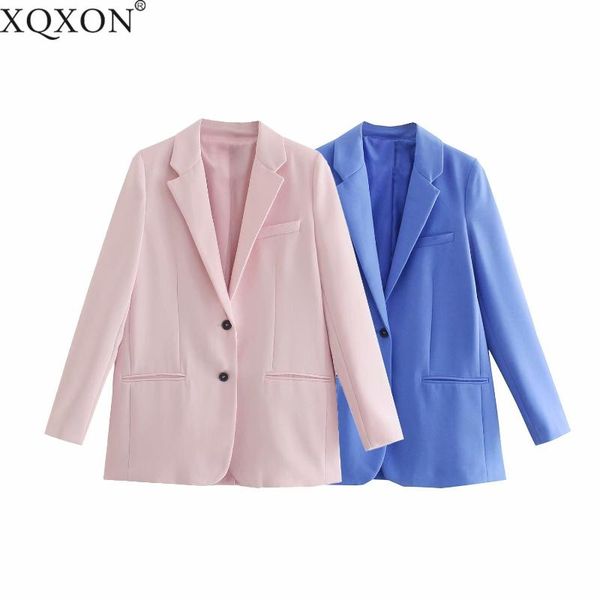 women's suits & blazers 2021 autumn women fashion vintage pink and jackets chic button office suit coat ladies elegant outwear, White;black
women's suits & blazers 2021 autumn women fashion vintage pink and jackets chic button office suit coat ladies elegant outwear, White;black