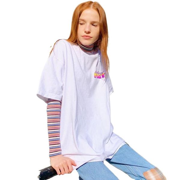 women's t-shirt print women da graphic short sleeve oversized female hip hop streetwear vintage casual t shirt y2k aesthetic tee, White
women's t-shirt print women da graphic short sleeve oversized female hip hop streetwear vintage casual t shirt y2k aesthetic tee, White