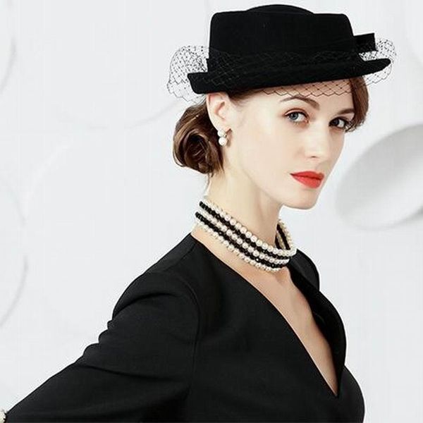 stingy brim hats lady fashion fedoras hat women party beret girls elegant wool cap female british fisherman headwear m5059, Blue;gray
stingy brim hats lady fashion fedoras hat women party beret girls elegant wool cap female british fisherman headwear m5059, Blue;gray