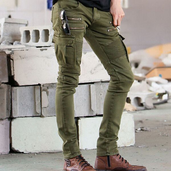 street mens cargo jeans designer muli pockets zippers skinny elastic runway biker motorcycle denim pants kg-263, Blue
street mens cargo jeans designer muli pockets zippers skinny elastic runway biker motorcycle denim pants kg-263, Blue