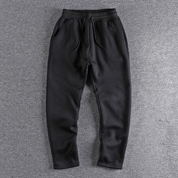 men's pants 2021 winter plush thickened warm fit straight casual solid color basic knitted trouser 498, Black
men's pants 2021 winter plush thickened warm fit straight casual solid color basic knitted trouser 498, Black