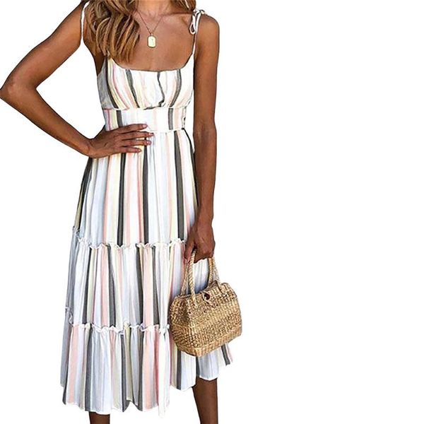 casual dresses women beach boho sundress fashion sleeveless straps backless bow tie shoulder pleated holiday dress stripes vestidos, Black;gray
casual dresses women beach boho sundress fashion sleeveless straps backless bow tie shoulder pleated holiday dress stripes vestidos, Black;gray