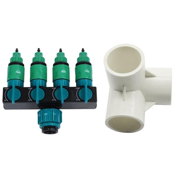watering equipments 20 pcs pvc 3-way tee inner diameter 20mm pipe connectors & 1set garden hose splitter water 4 way tap
watering equipments 20 pcs pvc 3-way tee inner diameter 20mm pipe connectors & 1set garden hose splitter water 4 way tap
