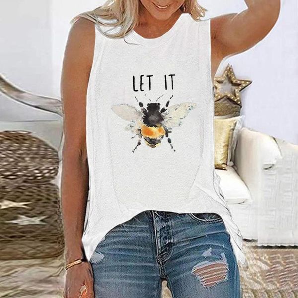 women's tanks & camis realistic bee printed fashion summer casual loose series sleeveless tank women lady female street wear 2021, White
women's tanks & camis realistic bee printed fashion summer casual loose series sleeveless tank women lady female street wear 2021, White