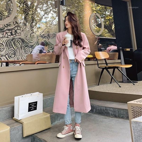 women's wool & blends big goods have been delivered in autumn style pink mid-length suit trench coat, Black
women's wool & blends big goods have been delivered in autumn style pink mid-length suit trench coat, Black