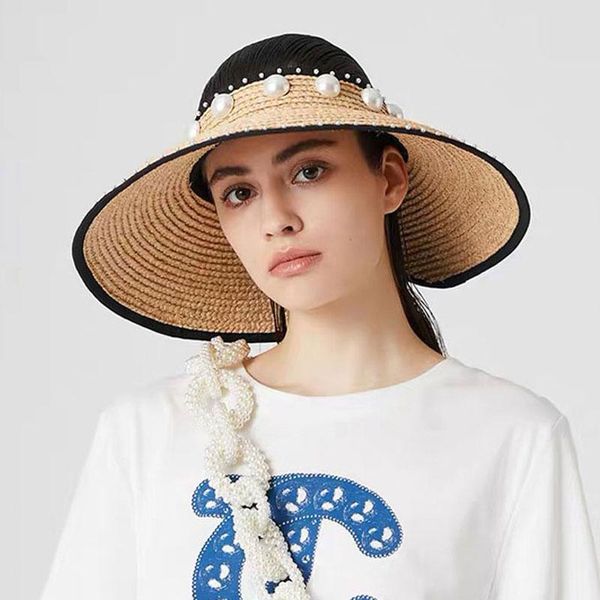 hand-knitted straw raffia pearl decoration empty big wide brim sun hat for women beach summer casual hat chapeu, Blue;gray
hand-knitted straw raffia pearl decoration empty big wide brim sun hat for women beach summer casual hat chapeu, Blue;gray