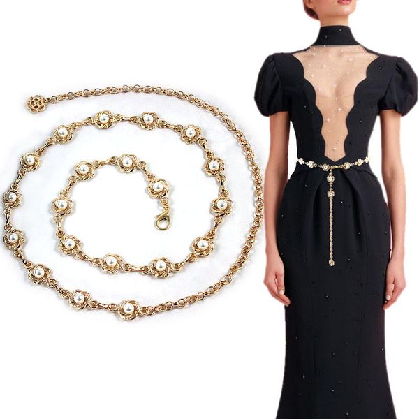 belts fashion pearl metal chain belt for women elegant single layer female crystal dress waist decoration bohemian slim girls st, Black;brown
belts fashion pearl metal chain belt for women elegant single layer female crystal dress waist decoration bohemian slim girls st, Black;brown