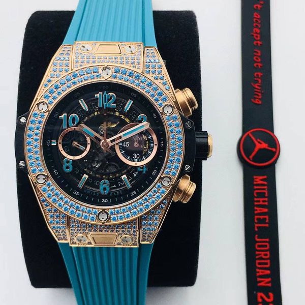2021 ta factory 45mm sapphire glass rheine diamond ab diamond rubber watchband h1242 unico chronograph movement, Slivery;brown
2021 ta factory 45mm sapphire glass rheine diamond ab diamond rubber watchband h1242 unico chronograph movement, Slivery;brown