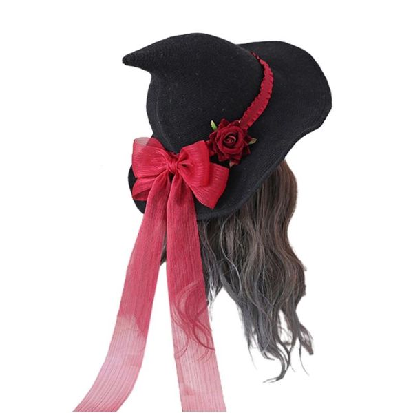beanies lolita witch hat rose big bow halloween gifts fun fancy dress party light up glitter wide brim witches head ornament
beanies lolita witch hat rose big bow halloween gifts fun fancy dress party light up glitter wide brim witches head ornament