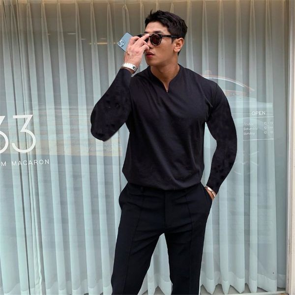 2021 new mens vneck long sleeve fitness t-shirt casual cotton gyms male bodybuilding workout ny tee shirt running sport clothing hsmx, White;black
2021 new mens vneck long sleeve fitness t-shirt casual cotton gyms male bodybuilding workout ny tee shirt running sport clothing hsmx, White;black