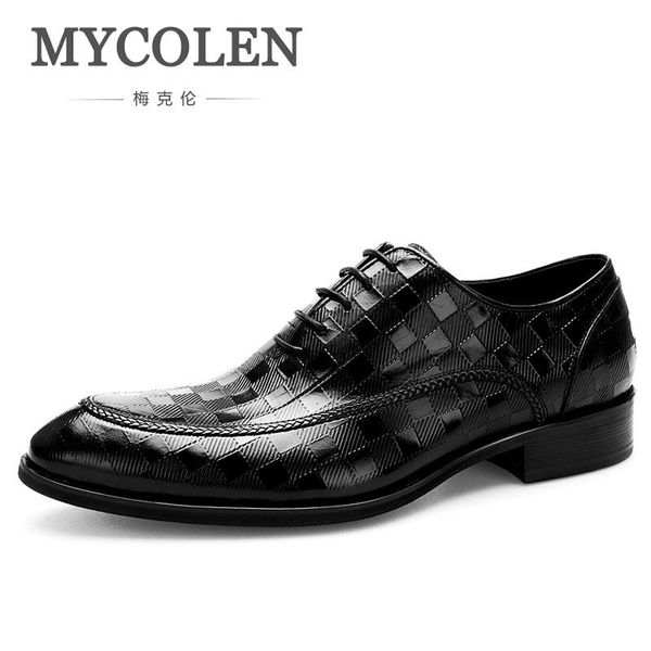 dress shoes mycolen leather men formal lace-up business brand oxford zapato hombre piel, Black
dress shoes mycolen leather men formal lace-up business brand oxford zapato hombre piel, Black