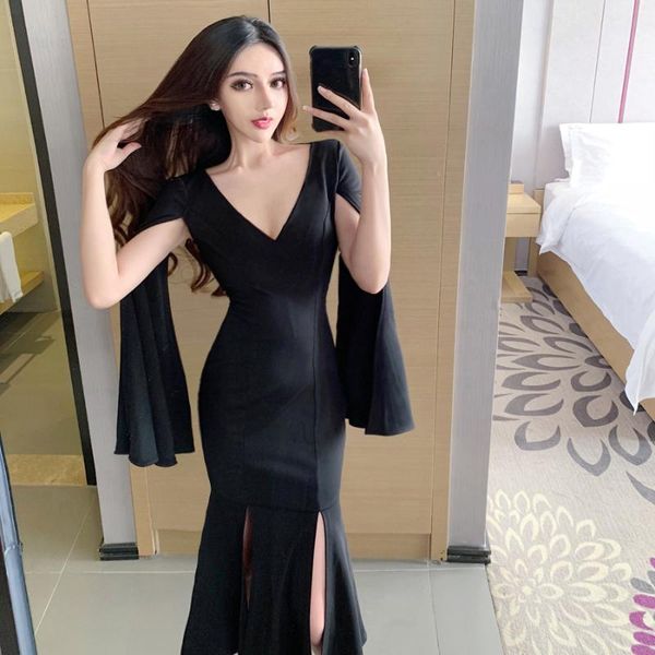 casual dresses the # 158 big-name temperament, long show thin socialite dress cape party, Black;gray
casual dresses the # 158 big-name temperament, long show thin socialite dress cape party, Black;gray