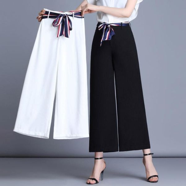 women's pants & capris plus size casual high waist wide leg chiffon wide-leg trousers flared skirt dance, Black;white
women's pants & capris plus size casual high waist wide leg chiffon wide-leg trousers flared skirt dance, Black;white