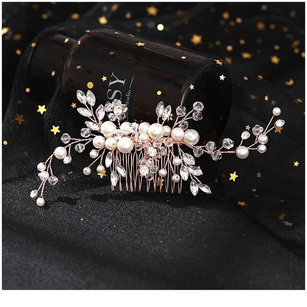 fashion rose gold wedding hair comb female tiara jewelr handmade pearl rhinestone headdress prom bridal hair jewelr acc qylgkk
fashion rose gold wedding hair comb female tiara jewelr handmade pearl rhinestone headdress prom bridal hair jewelr acc qylgkk