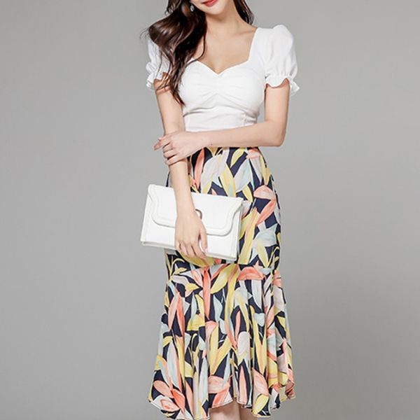 new arrival fashion slim for women summer elegant office lady temperament trend print skirt and white two piece sets h0ec, Black
new arrival fashion slim for women summer elegant office lady temperament trend print skirt and white two piece sets h0ec, Black