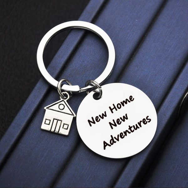 keychains stainless steel keychain housewarming cohabitation gifts for couple husband wife " home adventure" house pendant ornamen, Silver
keychains stainless steel keychain housewarming cohabitation gifts for couple husband wife " home adventure" house pendant ornamen, Silver