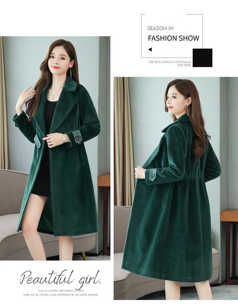 women's trench coats golden velvet coat for women thicker overcoat windbreaker 2021 female middle age clothes mujer, Tan;black
women's trench coats golden velvet coat for women thicker overcoat windbreaker 2021 female middle age clothes mujer, Tan;black