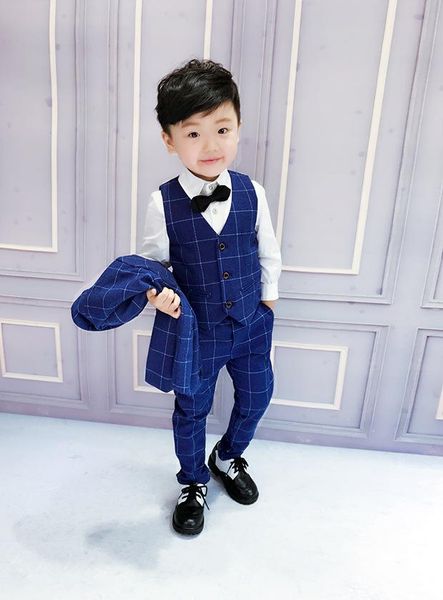 suits 2021 lattice children suit boys kids blazer formal for wedding clothes jackets +pants+vest 3pcs 2-10y, Black
suits 2021 lattice children suit boys kids blazer formal for wedding clothes jackets +pants+vest 3pcs 2-10y, Black