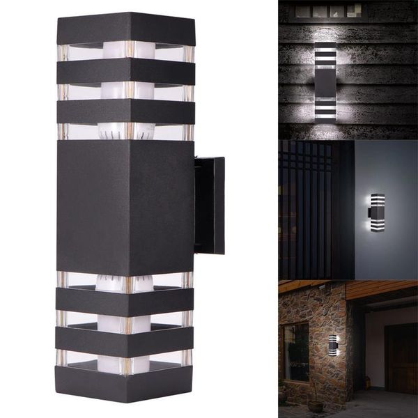 wall lamp modern waterproof up down aluminum cuboid led light fixtures dual head outdoor e27 socket ac 85-240v
wall lamp modern waterproof up down aluminum cuboid led light fixtures dual head outdoor e27 socket ac 85-240v