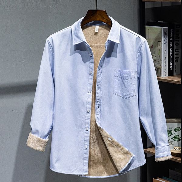 2021 new autumn and winter plus veet warm cotton oxford casual shirts for men long-sleeved simple shirt mens chemise camisa 6gbj, White
2021 new autumn and winter plus veet warm cotton oxford casual shirts for men long-sleeved simple shirt mens chemise camisa 6gbj, White