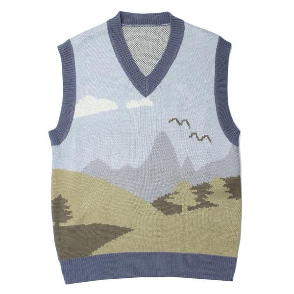 men's vests lacible harajuku vintage graphic knitted sweater vest sleeveless loose streetwear england style knit tank pullover, Black;white
men's vests lacible harajuku vintage graphic knitted sweater vest sleeveless loose streetwear england style knit tank pullover, Black;white