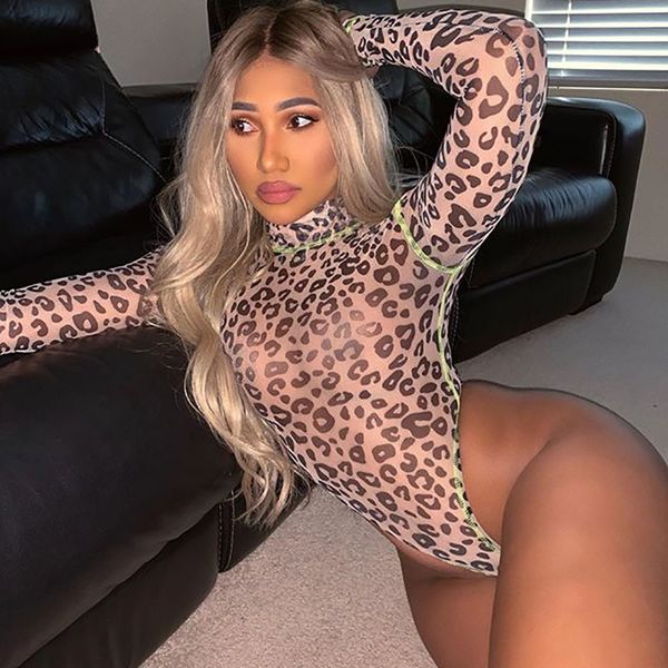 neon long sleeve leopard bodysuit turtleneck romper womens jumpsuit 2021 autumn female slim fashion club body, Black;white
neon long sleeve leopard bodysuit turtleneck romper womens jumpsuit 2021 autumn female slim fashion club body, Black;white