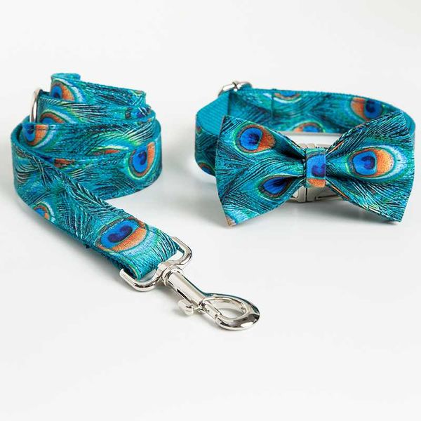dog collars & leashes oln collar personalized peacock pattern bow with leash set adjustable nylon diy pet metal hardwares
dog collars & leashes oln collar personalized peacock pattern bow with leash set adjustable nylon diy pet metal hardwares