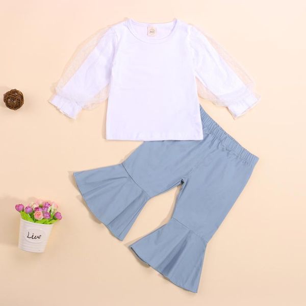 clothing sets spring kids girls casual 2pcs outfits, fashion solid color long sleeve o-neck pullover and elastic waist bell-bottomed trouser, White
clothing sets spring kids girls casual 2pcs outfits, fashion solid color long sleeve o-neck pullover and elastic waist bell-bottomed trouser, White
