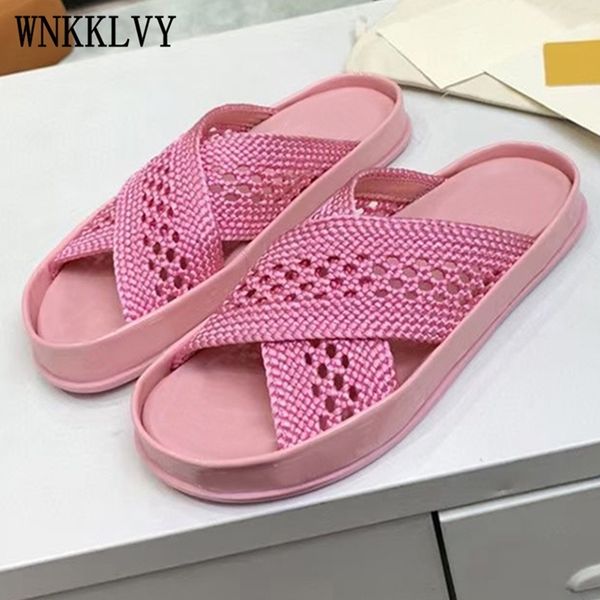 hollow out flat slippers beach women slides thick sole crossover vacotion sandals platform casual dress flipflops mules 2021, Black
hollow out flat slippers beach women slides thick sole crossover vacotion sandals platform casual dress flipflops mules 2021, Black
