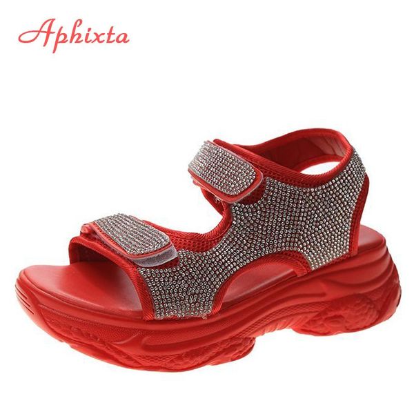 dress shoes aphixta crystals women's sandals summer mesh air breathable cool beach thick bottom female hook & loop women, Black
dress shoes aphixta crystals women's sandals summer mesh air breathable cool beach thick bottom female hook & loop women, Black