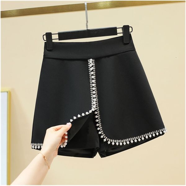 women's shorts summer pearl beading diamonds high waisted cotton women fashion casual elegant wide legs s-xl white black short clo
women's shorts summer pearl beading diamonds high waisted cotton women fashion casual elegant wide legs s-xl white black short clo
