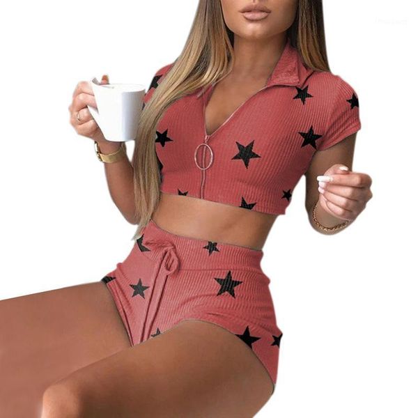 fashion lady suit zipper short sleeve drawstring shorts sports v-neck two piece outfits for women tracksuit printed women's tracksuits, Gray
fashion lady suit zipper short sleeve drawstring shorts sports v-neck two piece outfits for women tracksuit printed women's tracksuits, Gray