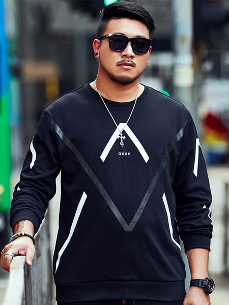 2020 fall plus size sweater mens loose trendy plus-sized plus trendy overweight man pullover round neck long sleeves t-shirt, Black
2020 fall plus size sweater mens loose trendy plus-sized plus trendy overweight man pullover round neck long sleeves t-shirt, Black