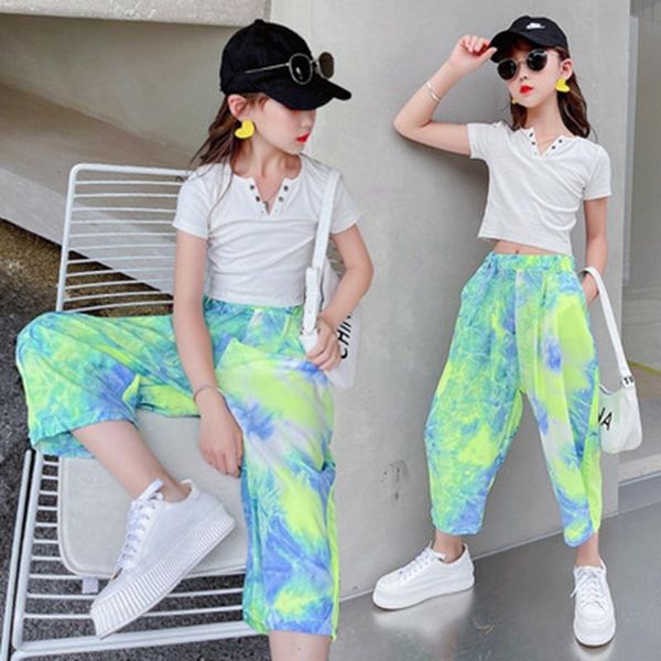 clothing sets thanksgiving outfits for girls 2021 korean summer clothes suit girl solid color t-shirt + trousers hip-hop sports two-piece, White
clothing sets thanksgiving outfits for girls 2021 korean summer clothes suit girl solid color t-shirt + trousers hip-hop sports two-piece, White