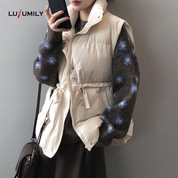 lusumily women waistcoat winter thick warm vest cotton padded sleeveless jacket female white down sleeveless coat girl snow vest, Black;white
lusumily women waistcoat winter thick warm vest cotton padded sleeveless jacket female white down sleeveless coat girl snow vest, Black;white