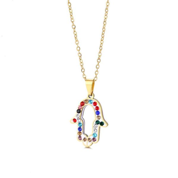 pendant necklaces one piece stainless steel hand of fatima necklace for women pottery clay bergamot hamsa crystal jewelry, Silver
pendant necklaces one piece stainless steel hand of fatima necklace for women pottery clay bergamot hamsa crystal jewelry, Silver